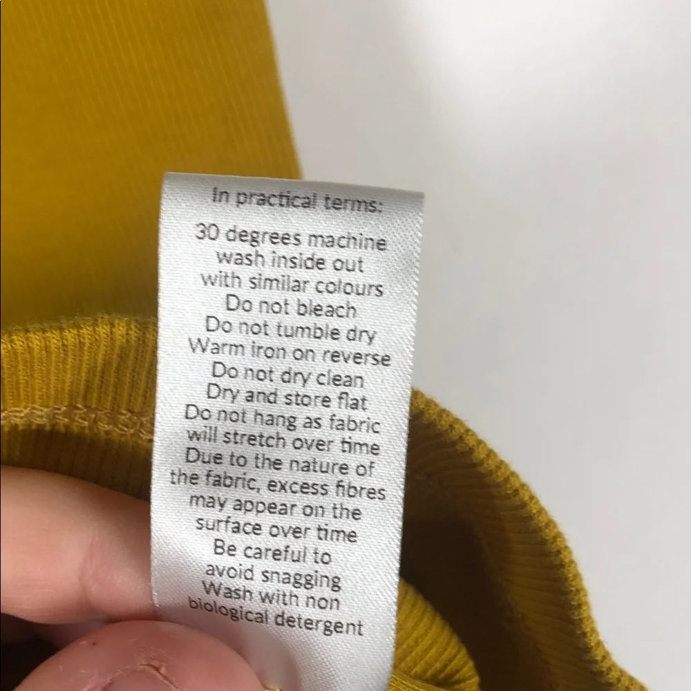 Saint + Sofia Yellow Ribbed Tank Top - Picture 4 of 6